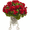 Multi-color, variant on Nearly Natural Geranium Artificial Flowers with Metal Planter, Red