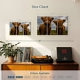 thumbnail image 3 of Elephant Stock Baby Highland Cows Wall Art - Horizontal Multi Panel Canvas - Hallway Wall Decor - Animal Multi Panel - Brown And Blue Decor - 23" x 14", 3 of 4