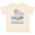 thumbnail image 3 of Inktastic My Godmother Loves me to the Moon and Back Elephant Family Boys or Girls Toddler T-Shirt, 3 of 5