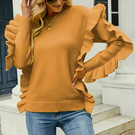 Act Now! HIMIWAY Stay Cozy and Chic with Our Trendy Women s Sweater a Musthave for Every Fashionista! Stylish and Cozy Women s Cardigan Camel L