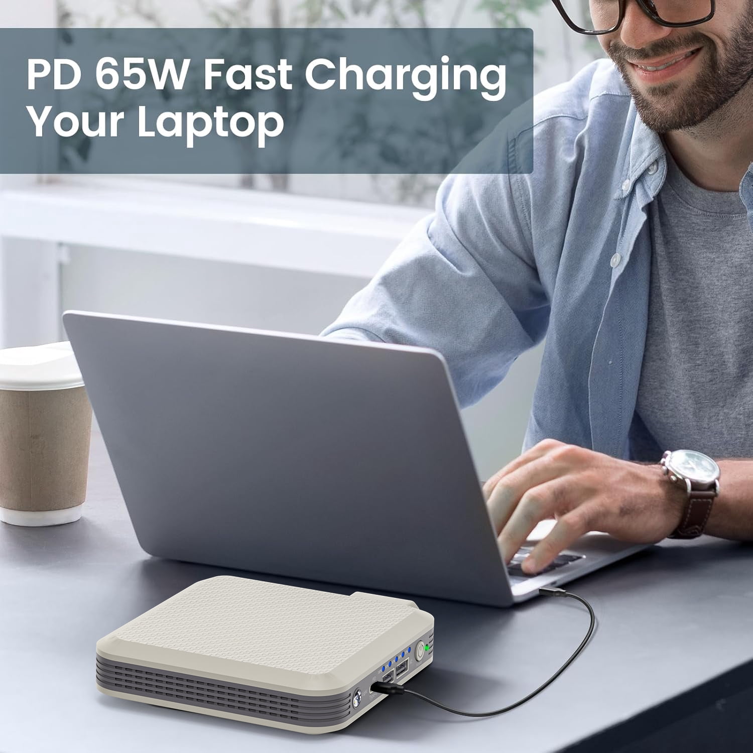 MASALUO P16 100W Portable Power Bank with AC Outlet - 20000mAh Laptop Power Bank for Laptop, Hunting and Outdoor Use