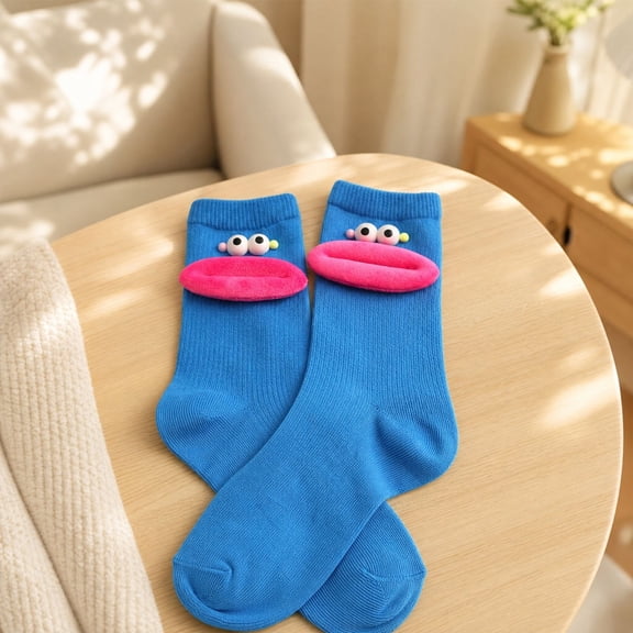 Funny Crew Socks For Women 3D Decoration Novelty Socks Cute Cartoon Comfortable Socks