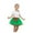Green, variant on Odeerbi Kids Girls Layered Tutu Skirt Christmas Tulle Dance Skirts Toddler Baby Cute Christmas Net Yarn Princess Skirt Multi-color Skirt Bow Hairpin Suit Green 6-8 Years