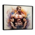 thumbnail image 2 of Designart art Mural Encadré Aérobic & Musculation, art Mural Encadré Aérobic & Musculation, Musculation Euphony I, Beige Grand art Mural Encadré Moderne Noir, 40x30 Pouces Cadre Noir, 2 of 5