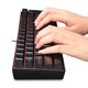 thumbnail image 4 of Teclado para Juegos ANGGREK con cable USB, Retroiluminación RGB, 61 Teclas, Negro, 4 of 7
