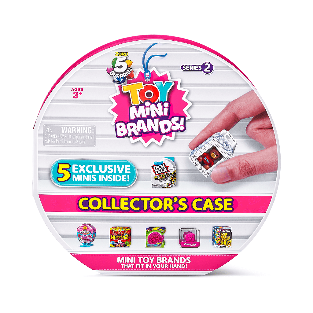 Zuru 5 Five Surprise Mini Brands TOY SERIES Collectors Case & 2 Sealed Balls 