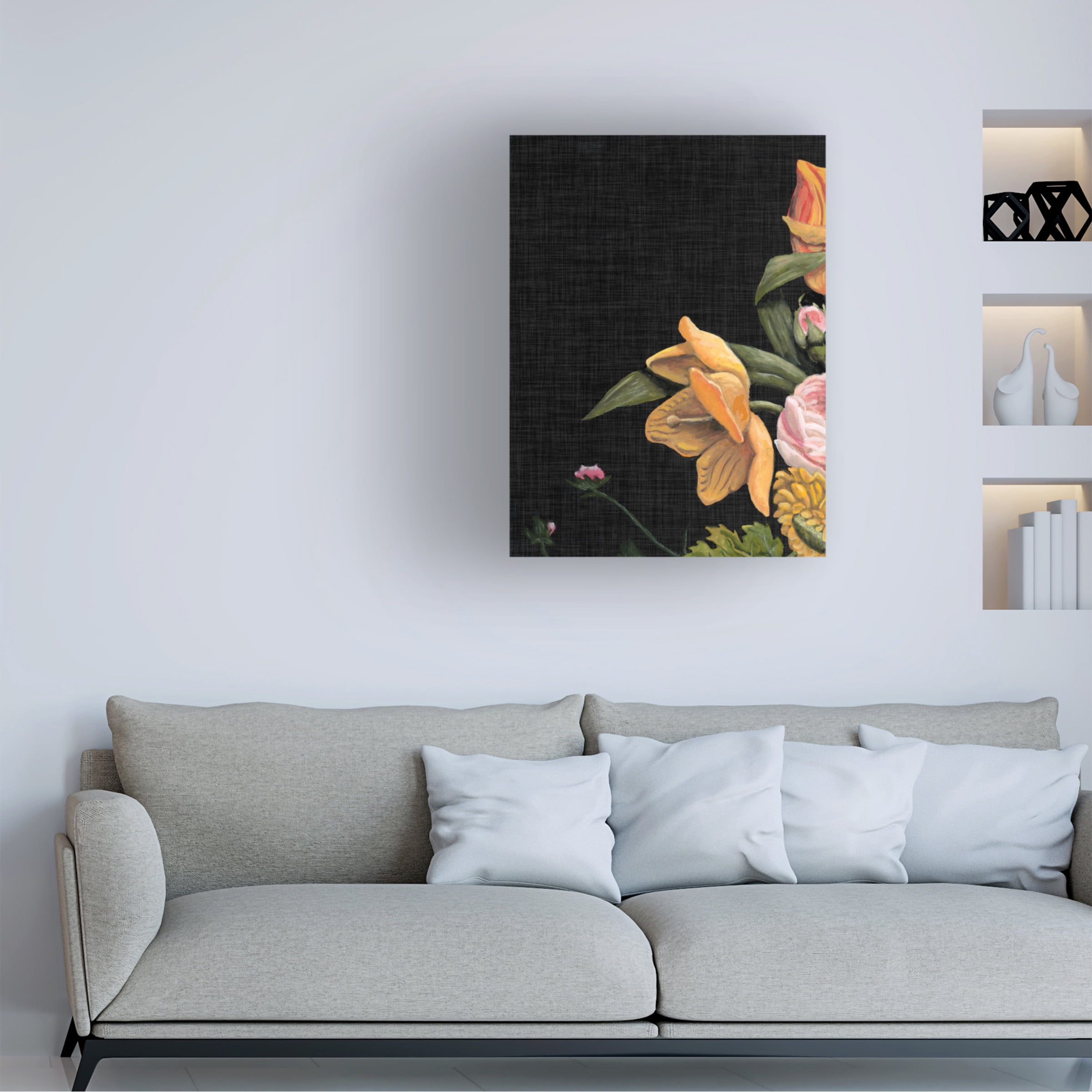 Naomi McCavitt 'Baroque Grid I' Canvas Art