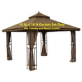 thumbnail image 2 of ​APEX GARDEN Privacy Curtain Set for 10' x 10' Gazebo, 2 of 6