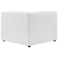 thumbnail image 6 of Sofa Corner Chair, Faux Vegan Leather, White, Modern Contemporary Urban Design, Living Lounge Room Hotel Lobby Hospitality, 6 of 8