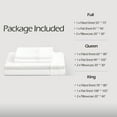 thumbnail image 4 of PURE ERA Jersey Knit 4pcs Sheets Set 20" Deep Pocket Ultra Soft 100% Cotton Bedding (Queen, Bright White), 4 of 9