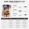 thumbnail image 3 of KLL Sunset Desert Journey Pattern Workout Shorts for Women Scrunch Short Gym Yoga Running Sport Active Exercise Fitness Shorts, 3 of 5