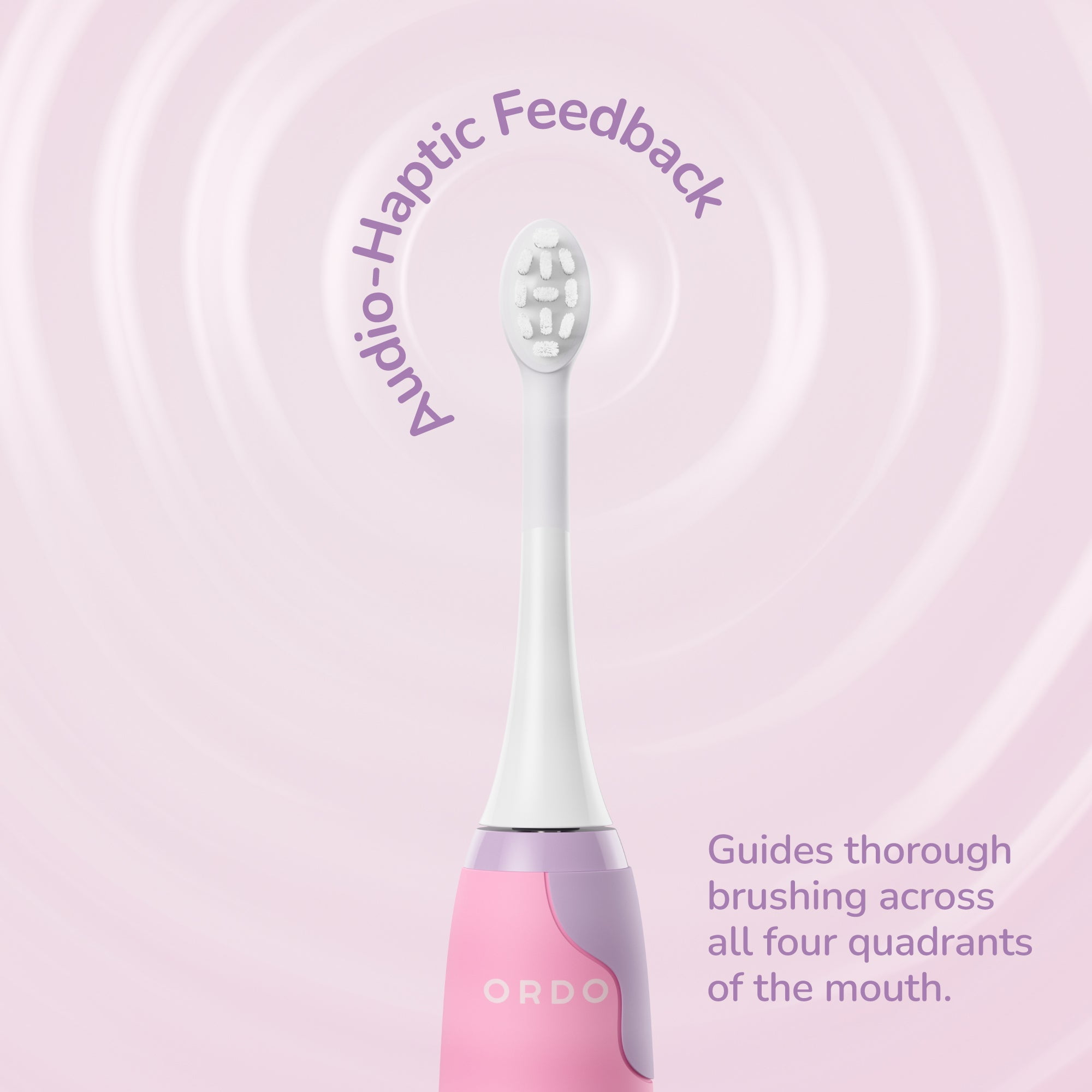 Ordo Kids Rechargeable Sonic Toothbrush - Squishmallows Patty - Pink