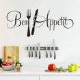 thumbnail image 1 of Mohdy 5089 Bon Appetit Personalized Creative Wall Stickers for Kitchen Backsplash Decoration,Wall Creative Window with Decorative Wall Decoration Affixed Mobile Home Decor, 1 of 2