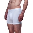 thumbnail image 4 of Boxer Para Hombre De Algodón Pima y Tela Spandex Unbranded Co  Trunk White 2XL (41 44), 4 of 6