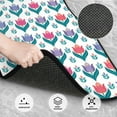 thumbnail image 3 of Naloa Tulips Flowers Car Foot Mat Set of 4 Pieces - Universal Floor Liner Neoprene Full Set Floor Mats for Cars Trucks SUV, 3 of 7