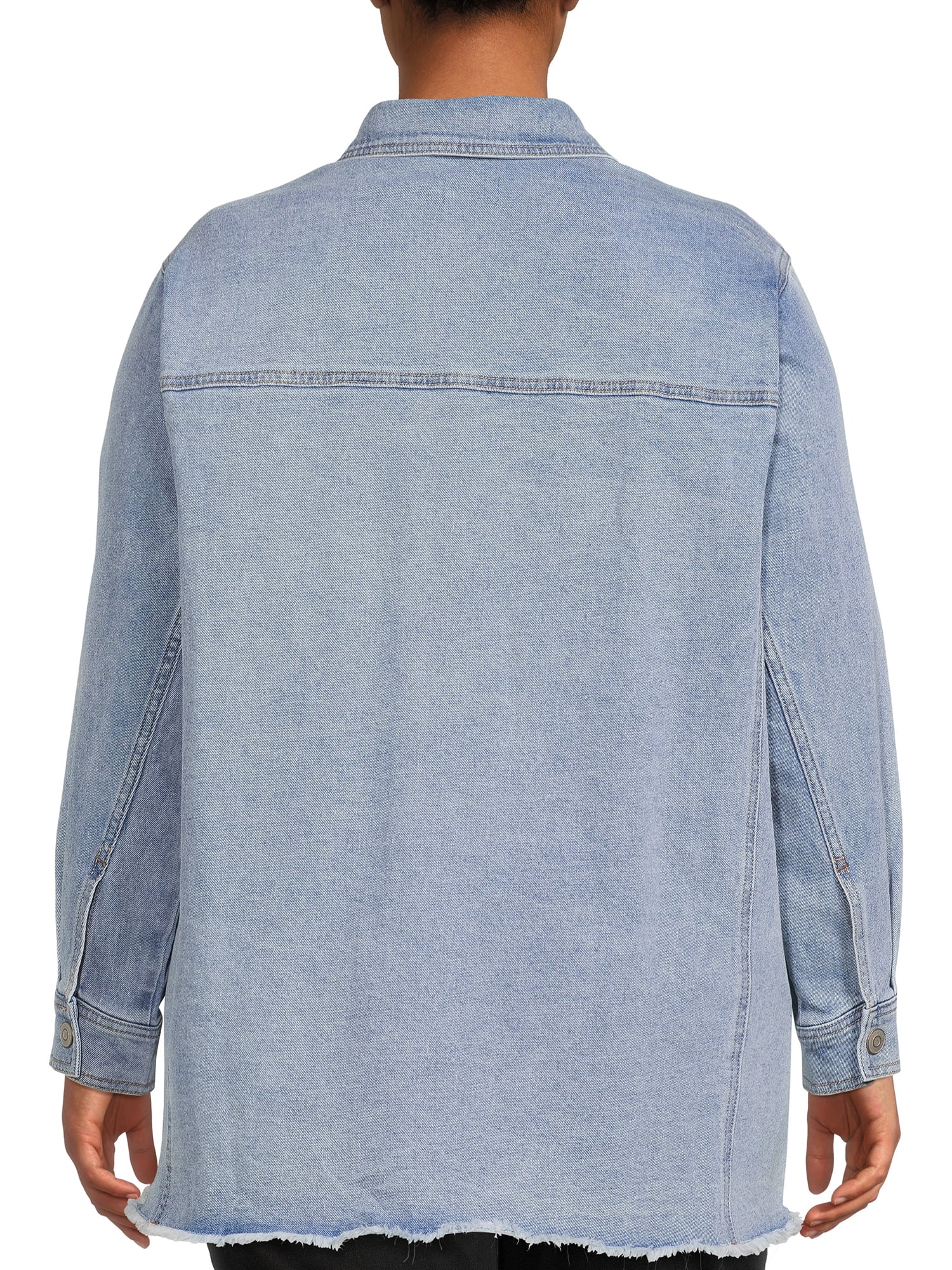 Terra & Sky Women's Plus Size Denim Shirt Jacket