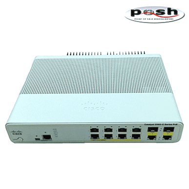 Open Box Cisco Catalyst 2960-C Series PoE Gigabit Network Switch - PN: WS-C2960C-8PC-L