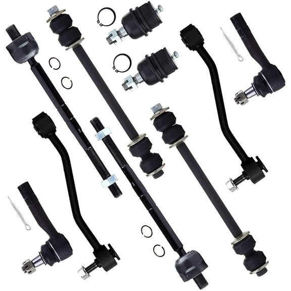 CCIYU Rear Front Stabilizer/Sway Bar Lower Ball Joints Outer Inner Tie Rod End fit for 1995-2001 for Ford Explorer Ranger for Mazda B2500 B3000 B4000 for Mercury Mountaineer 10pcs Suspension Kit