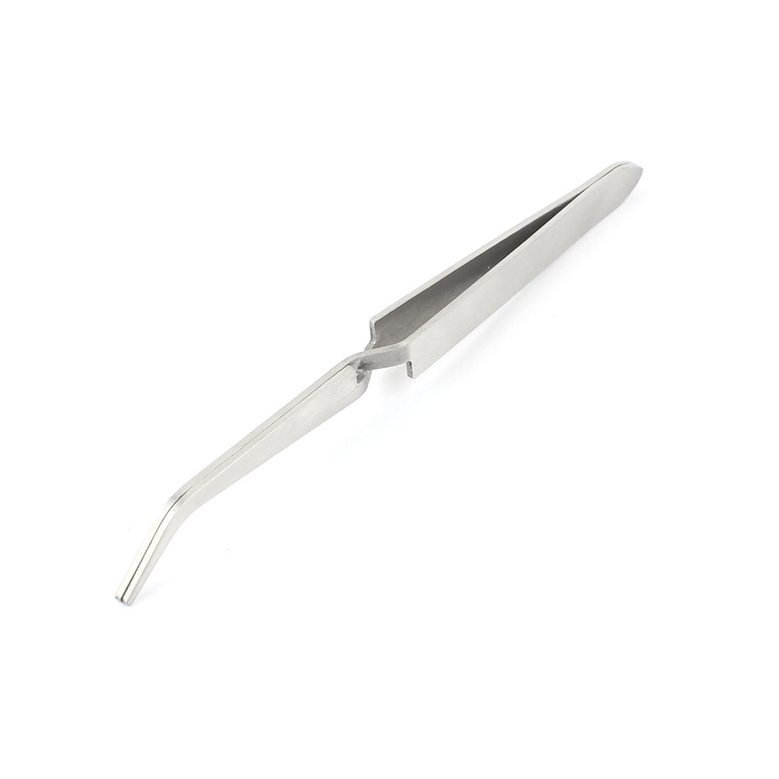 Unique Bargains Silver Tone Pointed Tip Bent Nose Stainless Steel