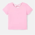 thumbnail image 3 of Disney Toddler Girls Graphic Tee, Minnie Mouse Character Outfit Cloth, Graphic Print Short Sleeve T-Shirt Rainbow Pink 7-8T, 3 of 6