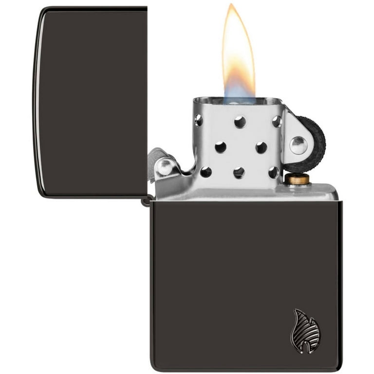 Zippo 46402 Armor High Polish Black Flame Windproof Design Lighter