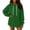 Dark Green #007, variant on Womens Hoodies Pullover Comfy Hooded Oversized Long Sweatshirts Ladies Casual Fall Sweaters Tops with Pockets Fluorescence Yellow M