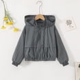 thumbnail image 6 of Boys Girls Waterproof Rain Jacket Lightweight soft Kids Windbreaker Hooded Coat Size 9-10 Years, 6 of 8