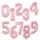 thumbnail image 3 of globo de helio con números de 40 pulgadas en color rosa dorado, con números 0, 1, 2, 3, 4, 5, 6, 7, 8, 9, para fiestas de cumpleaños, baby showers, bodas y decoración, 3 of 5