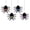 A003- Style C, variant on Halloween Decorations, Honeycomb Decorations, Hanging Halloween Decorations, Halloween Ceiling Decorations, Spooky Halloween Decor, 4 Pack 3D Purple Black Bat Honeycomb Hanging