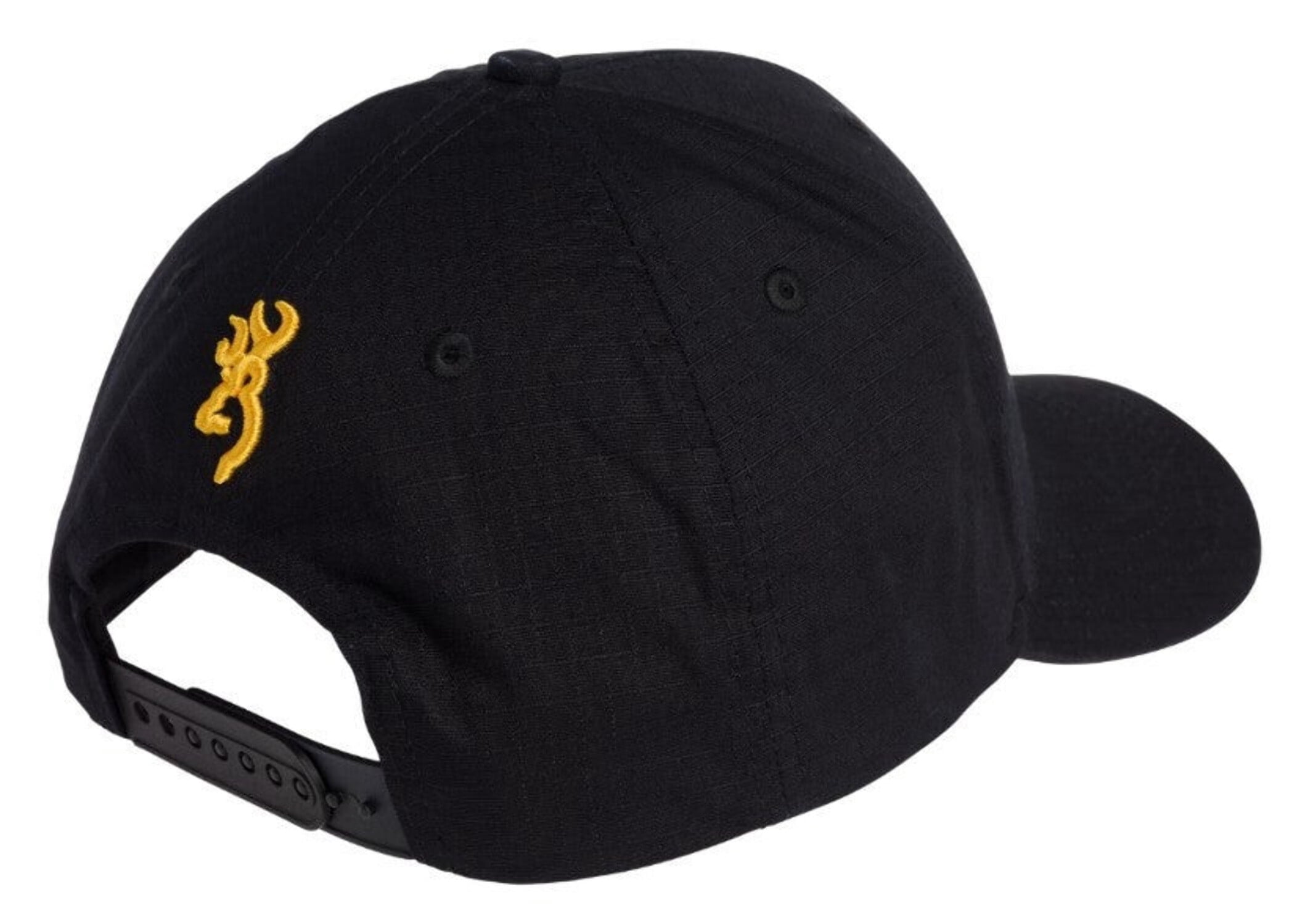 Browning Casual Wear Cap Hat Black and Gold Logo OSFA