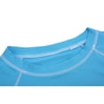 thumbnail image 4 of Weilanxin Long Sleeve Swim Shirts for Men Sun Protection Shirt Running Rashguard UPF 50+ UV Swimwear Athletic Workout SkyBlue M, 4 of 7