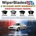 thumbnail image 2 of 2004 Hyundai XG350 Beam Wiper Blades Wipers w/2yr Warranty (Set of 2) (WiperBladesUSA), 2 of 5