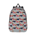 thumbnail image 2 of Rocae Dachshund Dog Heart for Durable Canvas Backpack Leisure Large Bag Travel Rucksack Multi-function Backpack Small, 2 of 8