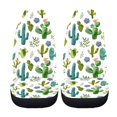 thumbnail image 5 of XYZCANDO 2 Pack Automotive Seat Protector Cover for Car Seats Car Interior Decor Easy to Install Waterproof, Sedan Van Truck Auto Seat Covers Front Seats, Cacti Bloom Pattern, 5 of 10