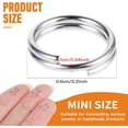 thumbnail image 2 of Woeilo 200 Pcs Split Jump Rings Double Loops Metal Key Rings Small Connectors Stainless Steel Jewelry Findings 6mm Fit Jewelry Necklaces Bracelets Earrings Crafts Ornaments DIY Arts (Silver) Silver, 2 of 5