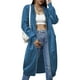 thumbnail image 1 of Chaqueta con capucha ELESOL para mujer, casual, forro polar con cremallera, azul, talla M, 1 of 6