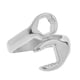 thumbnail image 4 of Anillo de llave mecánica de punky de acero inoxidable simple para hombre Plata EE. UU. 10 Yuyangstore Acero inoxidable, 4 of 7