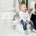 thumbnail image 7 of Real Feel 2-in-1 Potty with Wipes Storage, Flushing Sounds & Disposable Liners - Realistic Toilet - Easy to Clean & Assemble - Jool Baby (Gray), 7 of 7