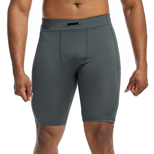 AherBiu Compression Shorts for Men Gym Athletic Running Sport Shorts Slimming Performance Underwear