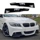 thumbnail image 2 of Glossy Black Front Bumper Lip Splitter Spoiler with Corner Cover Trim for BMW E90 320i 330i, 2 of 5