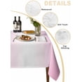 thumbnail image 2 of Pink Ombre Table Cloth, Pink White Gradient Modern Abstract Art Waterproof Tablecloth for Rectangle Tables, Reusable Washable Fabric Table Cover for Restaurant Kitchen Dining Tables 52"x70", 2 of 6