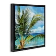 thumbnail image 2 of Stupell Industries Coastal Lush Palm Watercolor View Black Floating Frame Canvas Art, 18 x 18, by Mauro Devereaux, 2 of 8