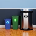 thumbnail image 4 of 6 Recycle Compost and Trash Logo Stickers - Organize Trash - for Metal or Plastic Garbage cans, containers and Bins - Indoor & Outdoor - Home, Kitchen, Office - Premium Decal (Compost, Small), 4 of 7