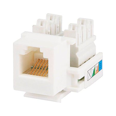 UPC: 0844660072966 | Monoprice RJ12 Keystone Jack for 24AWG Stranded/22-26AWG Solid Wire  White