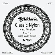 D'Addario J27H01 Clear Nylon Classical Guitar 1st String