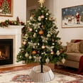 thumbnail image 1 of Rattan Look Christmas Tree Base Decorative Basket Splicable Christmas Tree Bottom Storage & Decor Basket Christmas Scene Decoration Ornament, 1 of 4