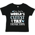 thumbnail image 3 of Inktastic I'm the World's Cutest Tax Deduction Blue Hearts Boys or Girls Toddler T-Shirt, 3 of 5