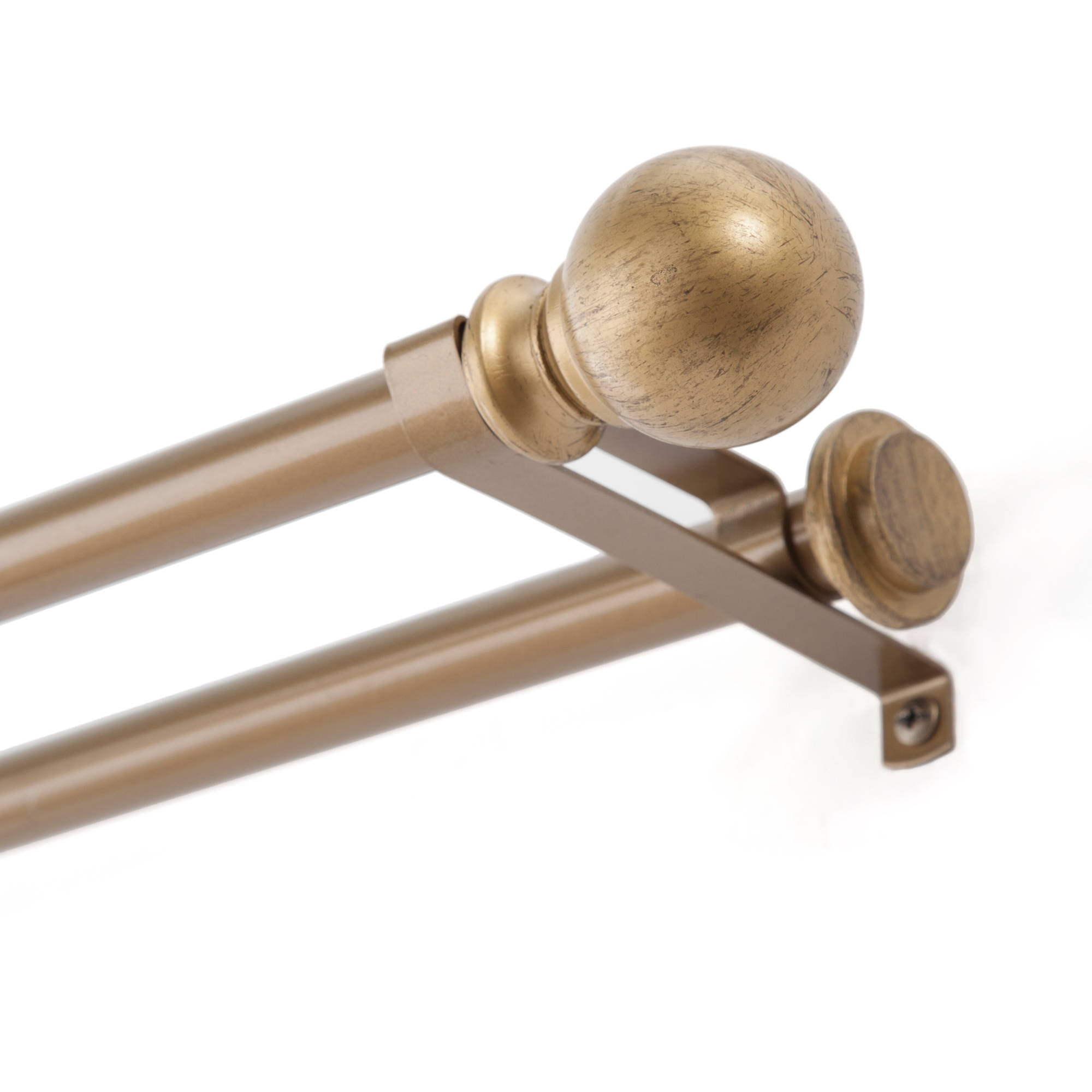 Kenney 5 8 Decorative Ball Double Window Curtain Rod 36 66 Old Kenney 5 8 Decorative Ball Double Window Curtain Rod 36 66 Old World Brass Com