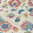 thumbnail image 5 of 8' X 10' Linen Pink And Denim Blue Floral Washable Indoor Outdoor Area Rug, 5 of 5