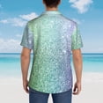 thumbnail image 4 of Disketp Hawaiian Shirts For Men,Beautiful Glitter Print Mens Casual Short Sleeve Button Down Shirts Beach Shirt, 4 of 7